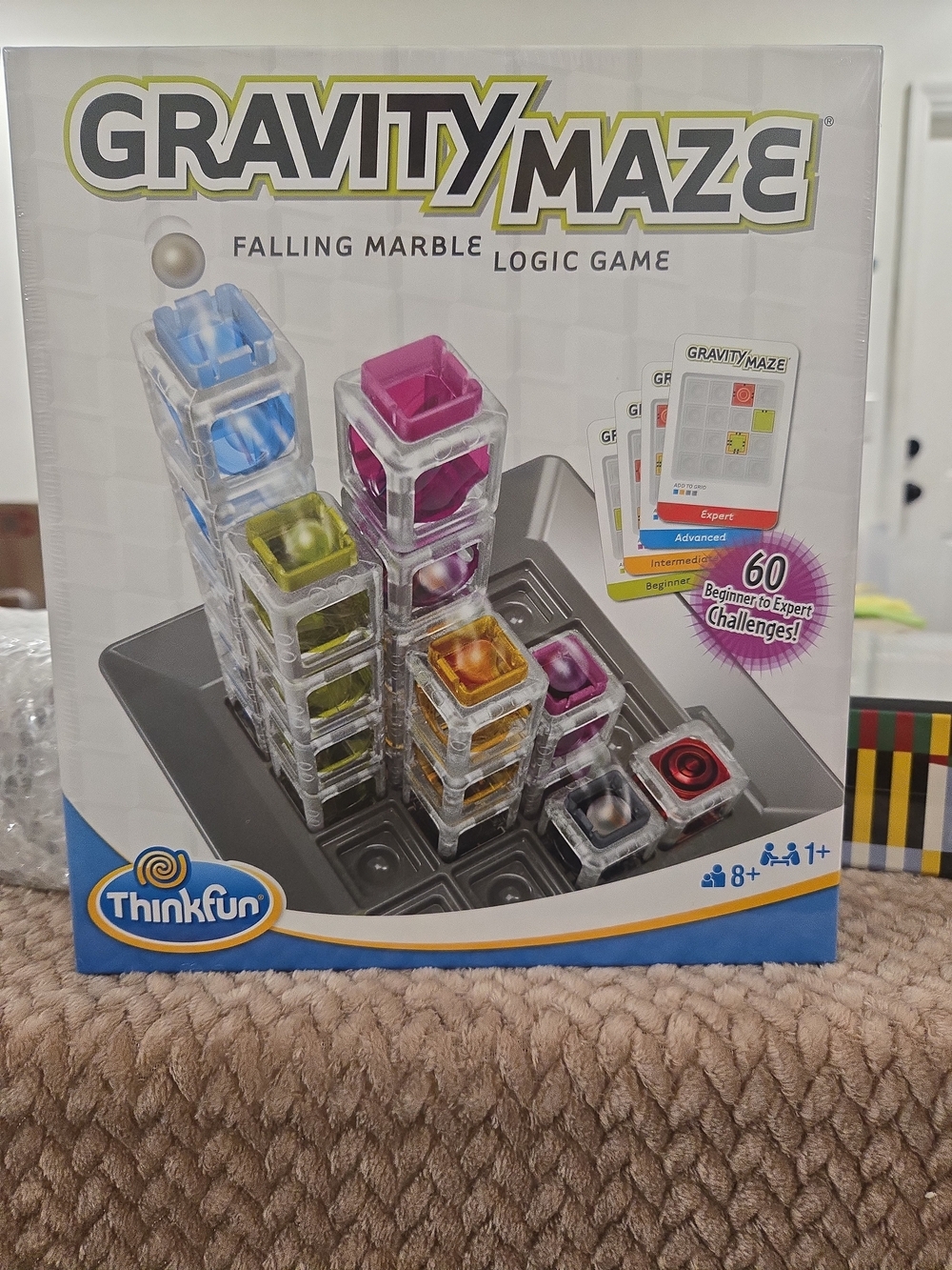 ThinkFun Gravity Maze Logic Game - Multi Color Falling Marble Puzzle
